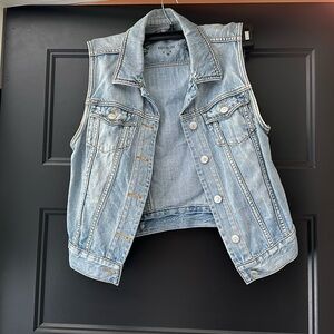 Cropped Talula denim vest